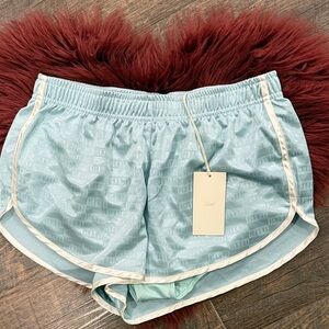 Kith Women’s Aqua Logo Running Shorts NWT Size (S) (NWT)